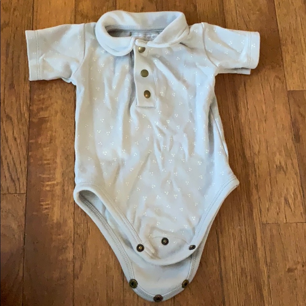 Loved baby collared onesie